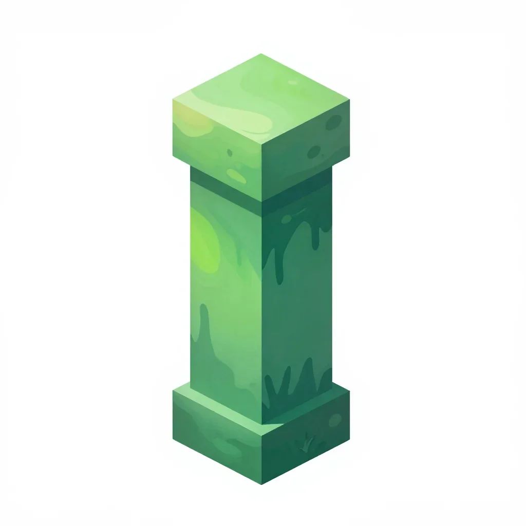 Swamp pillar isolated on a white background