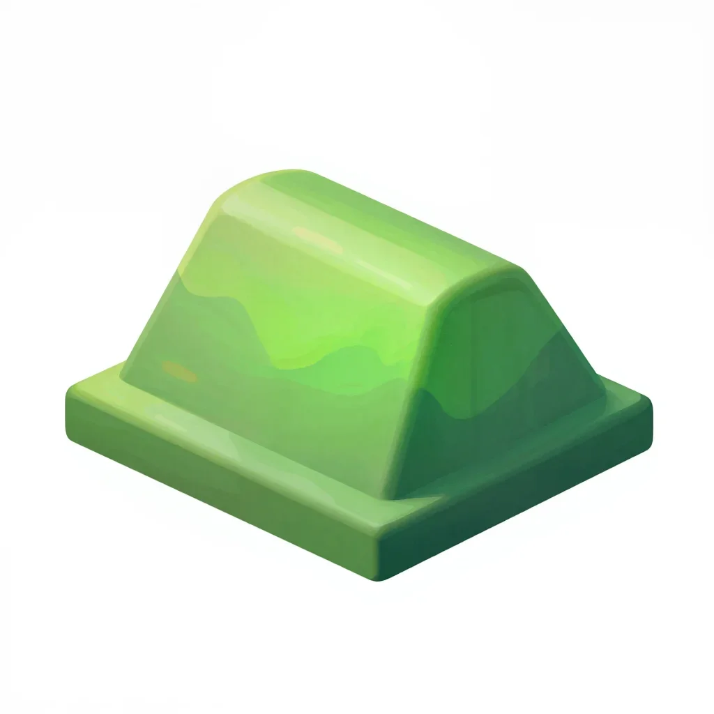 Swamp roof segment isolated on a white background