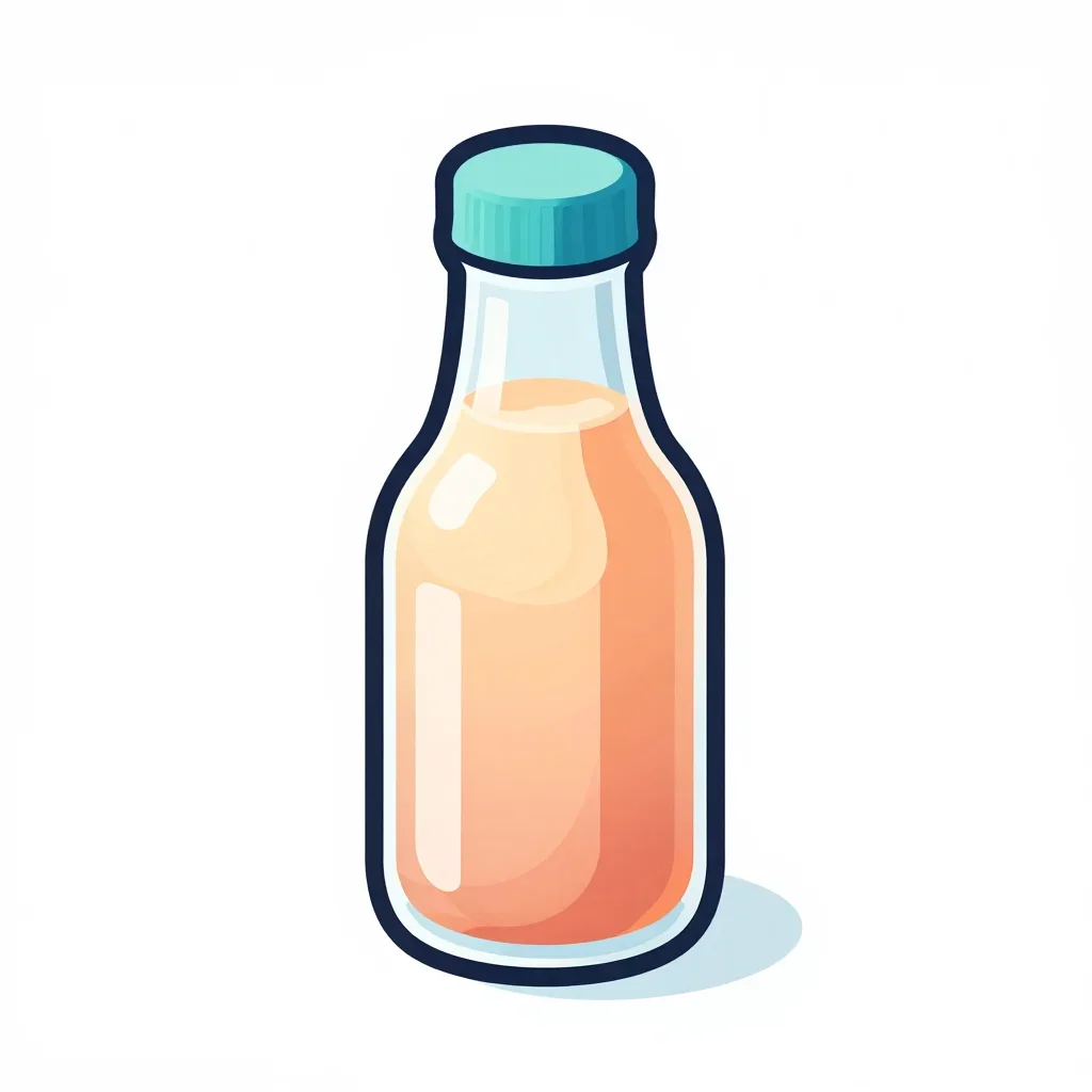 Cartoon health potion isolated on a white background