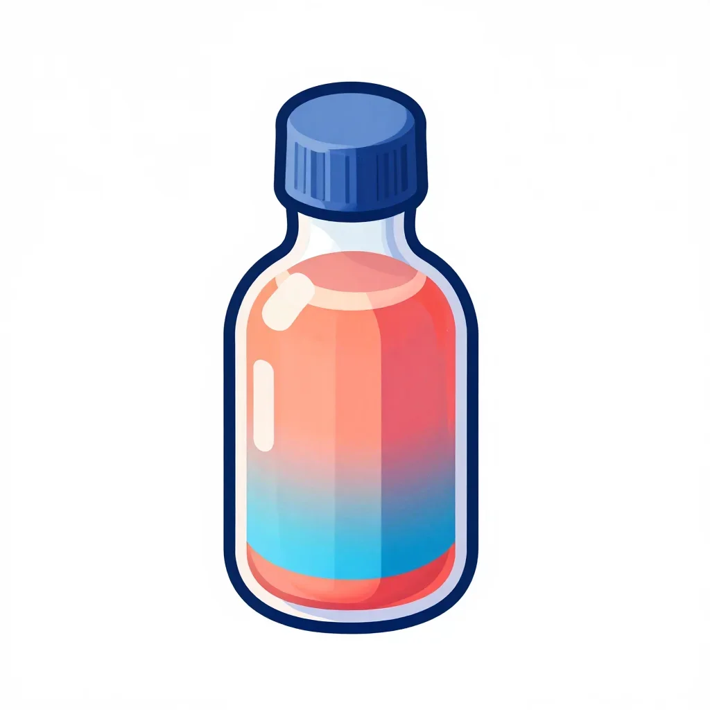 Cyberpunk health potion isolated on a white background