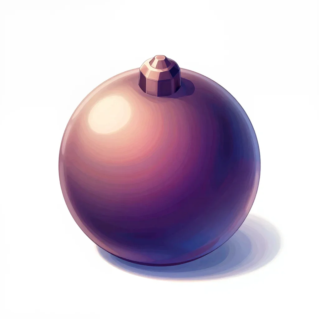 Fantasy bomb isolated on a white background