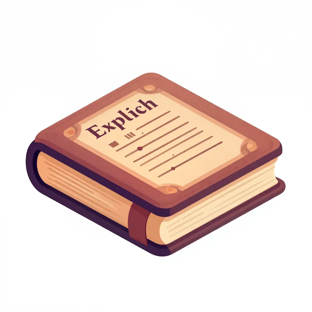 Medieval spell book isolated on a white background