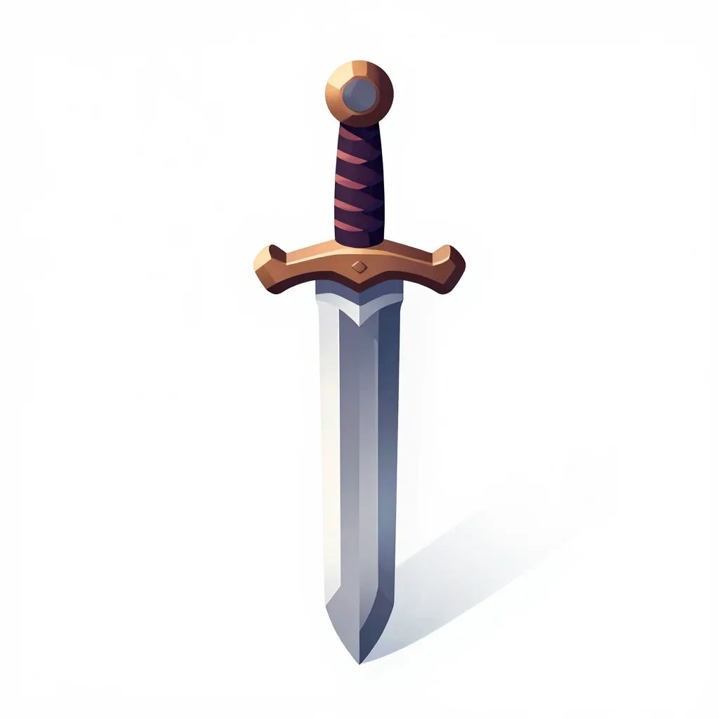 Pirate sword isolated on a white background