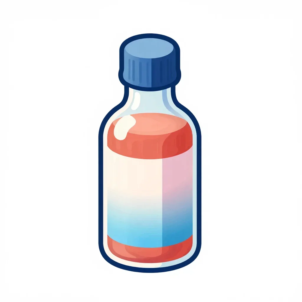 Post-apocalyptic health potion isolated on a white background