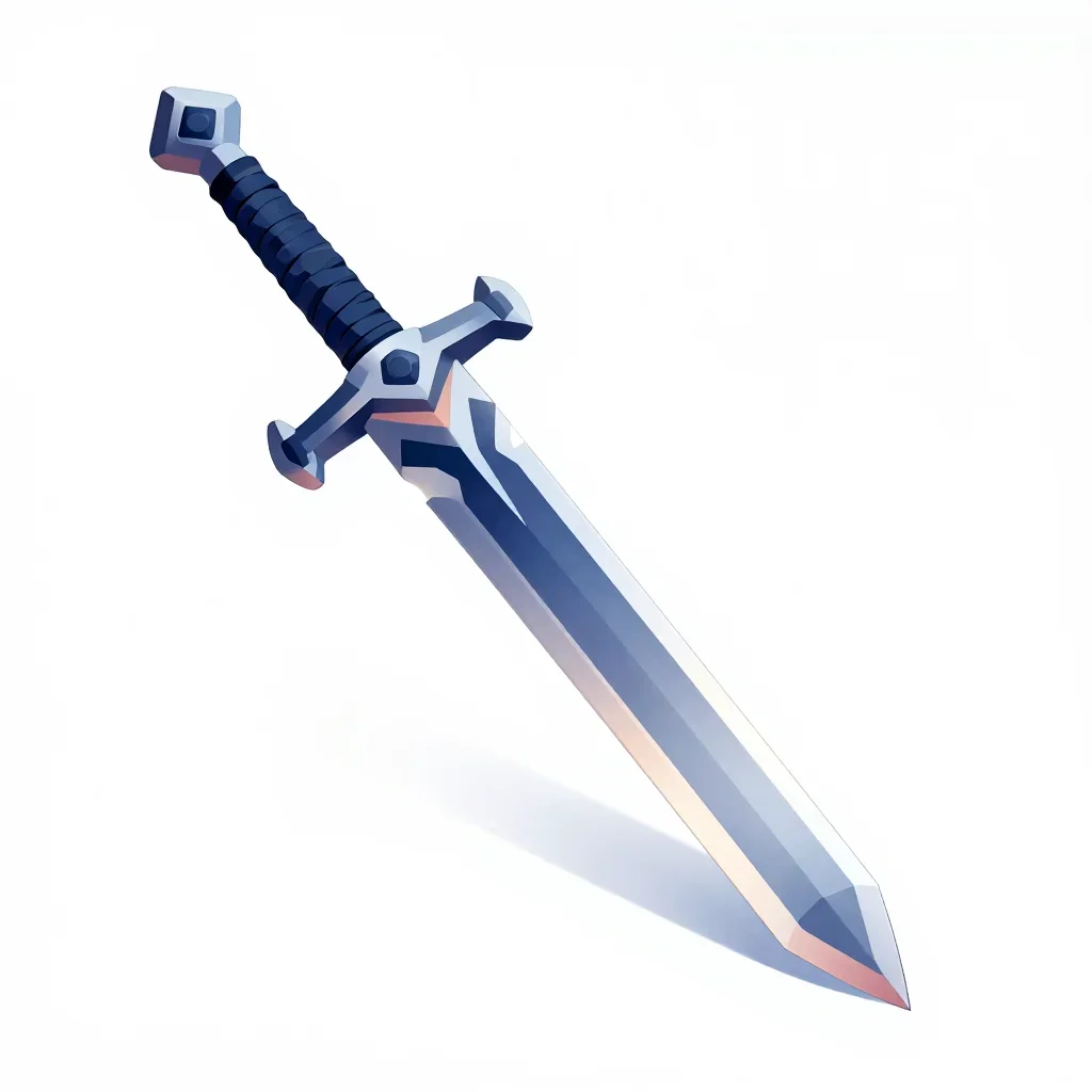 Sci-fi sword isolated on a white background