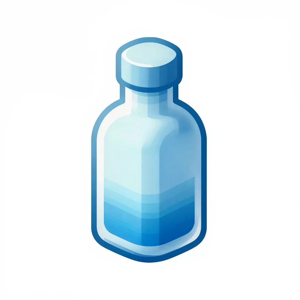 Arctic health potion isolated on a white background