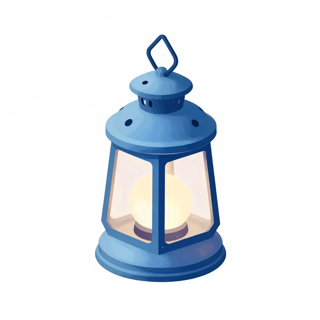 Arctic lantern isolated on a white background