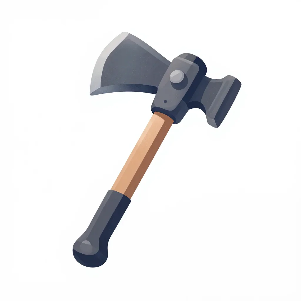 Arctic pickaxe isolated on a white background