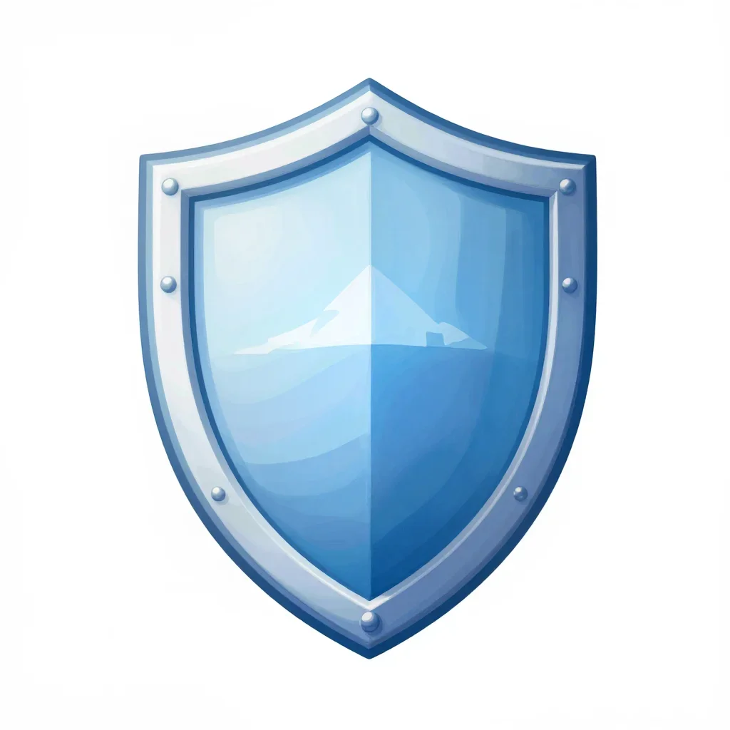 Arctic shield isolated on a white background