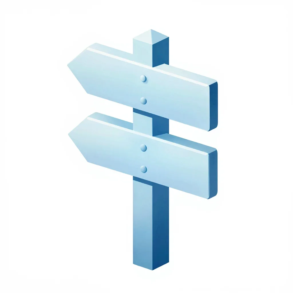 Arctic signpost isolated on a white background