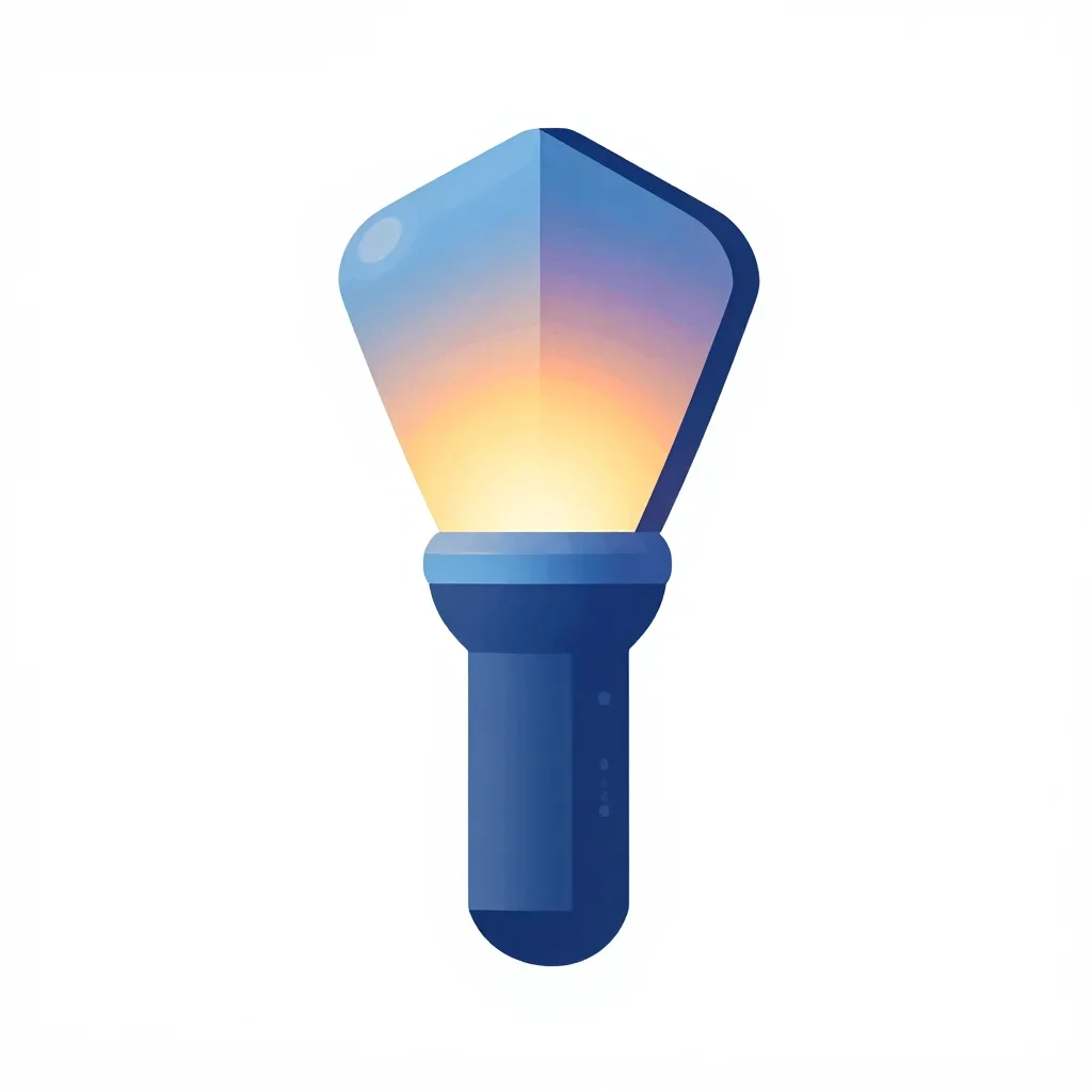Arctic torch isolated on a white background