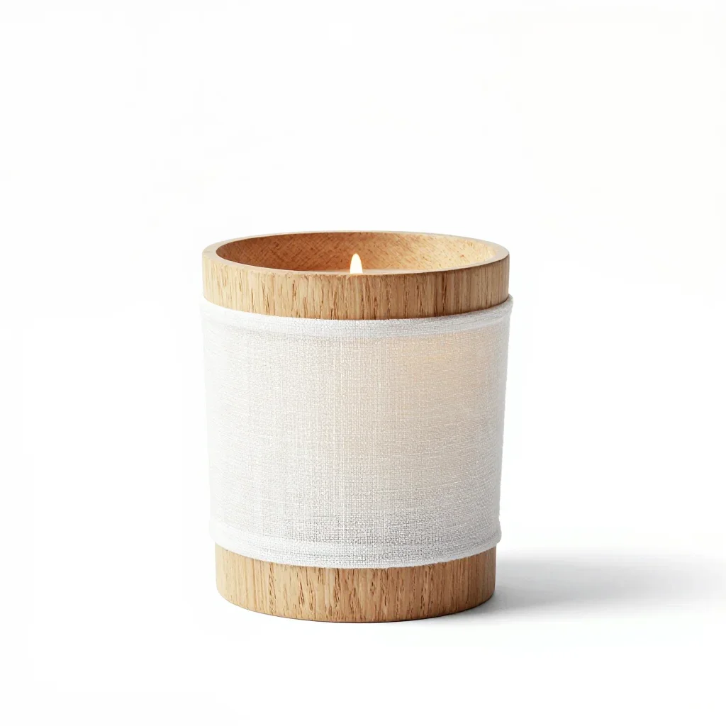 Coastal candle isolated on a white background