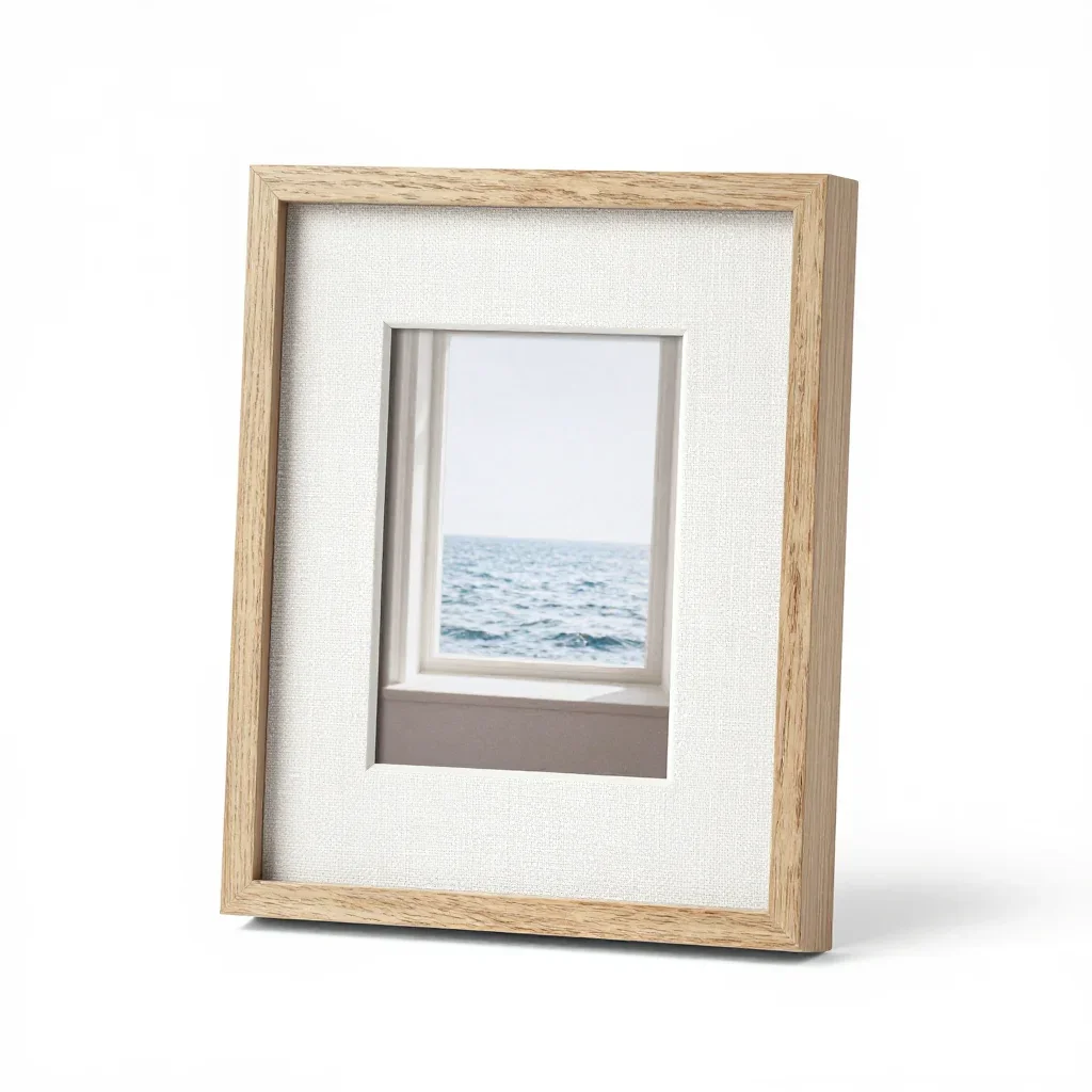 Coastal picture frame isolated on a white background