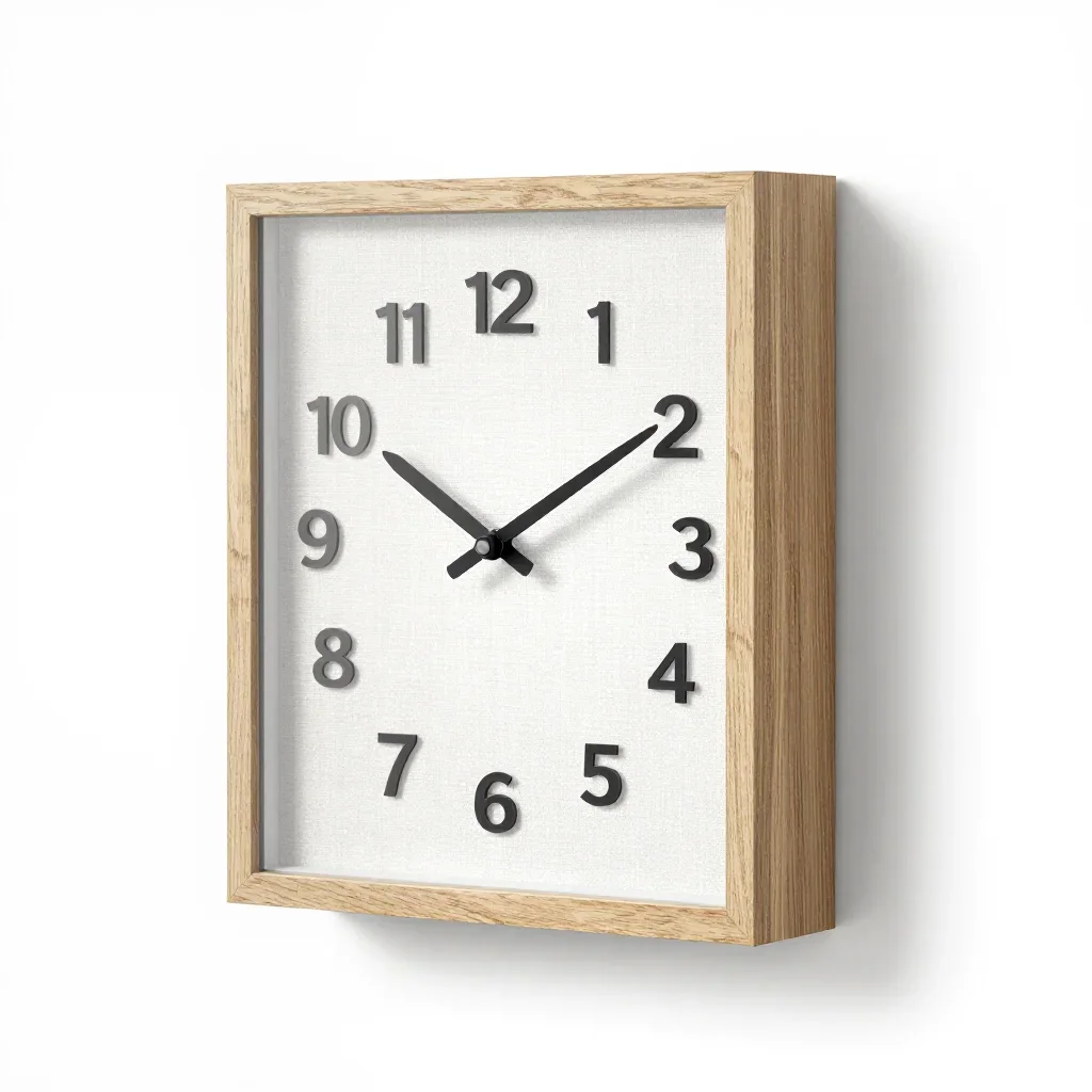 Coastal wall clock isolated on a white background