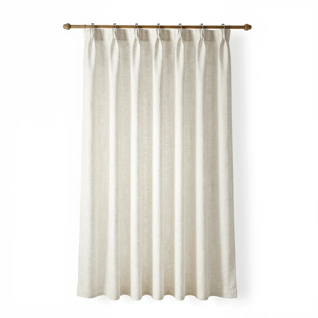Japandi curtain isolated on a white background