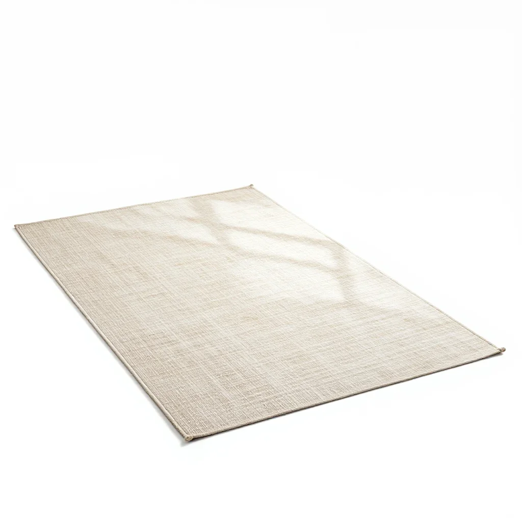 Japandi rug isolated on a white background