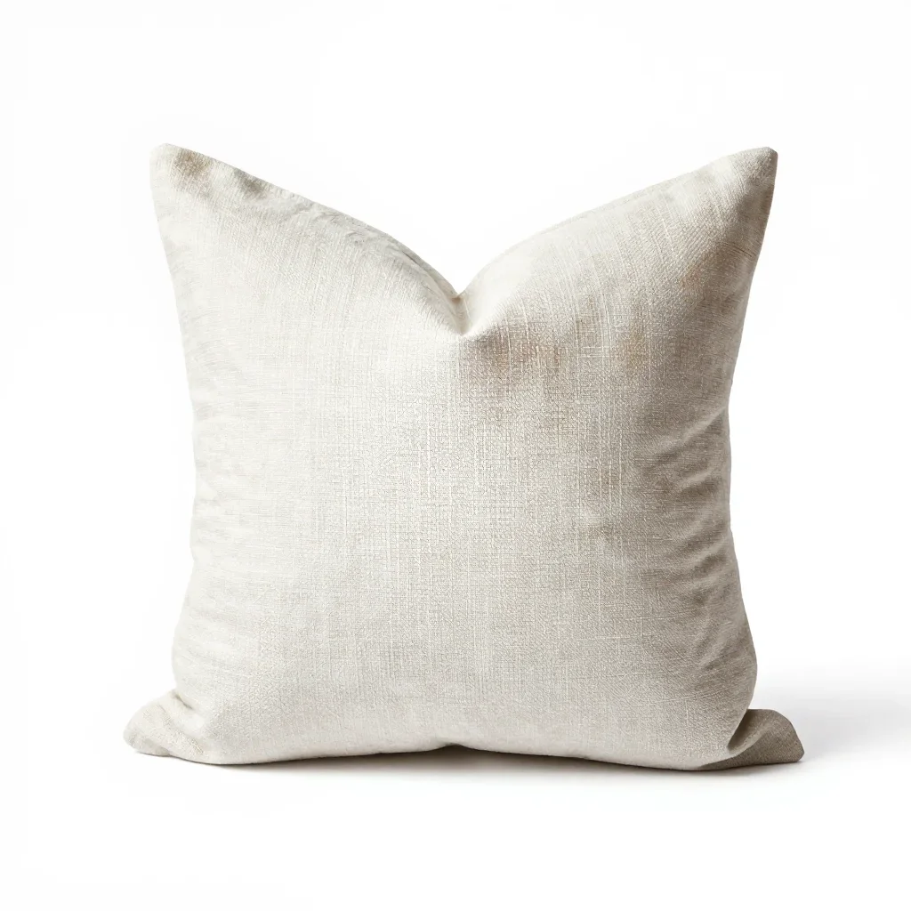 Mid-century modern throw pillow isolated on a white background