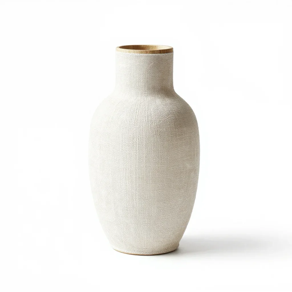 Mid-century modern vase isolated on a white background