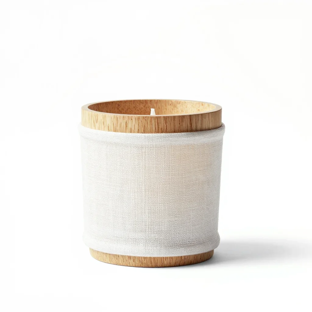 Scandinavian candle isolated on a white background