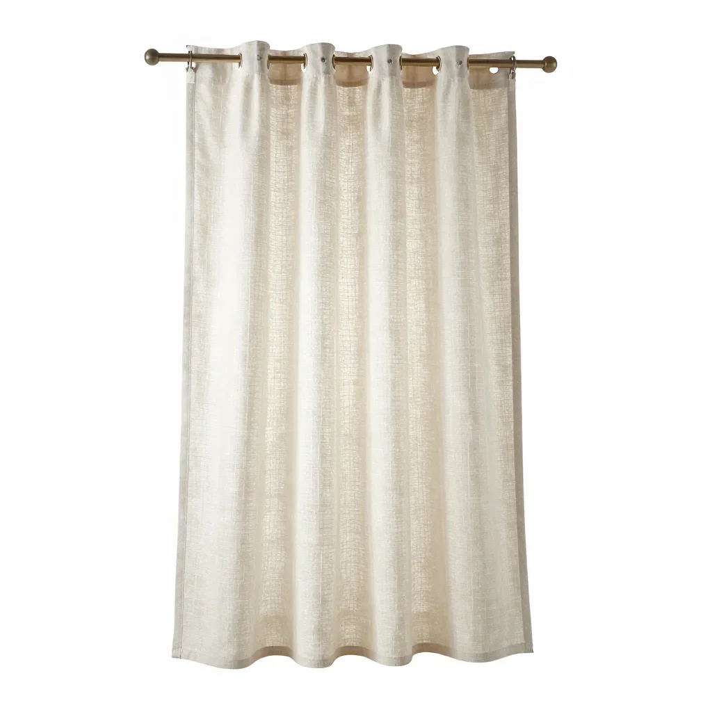Scandinavian curtain isolated on a white background