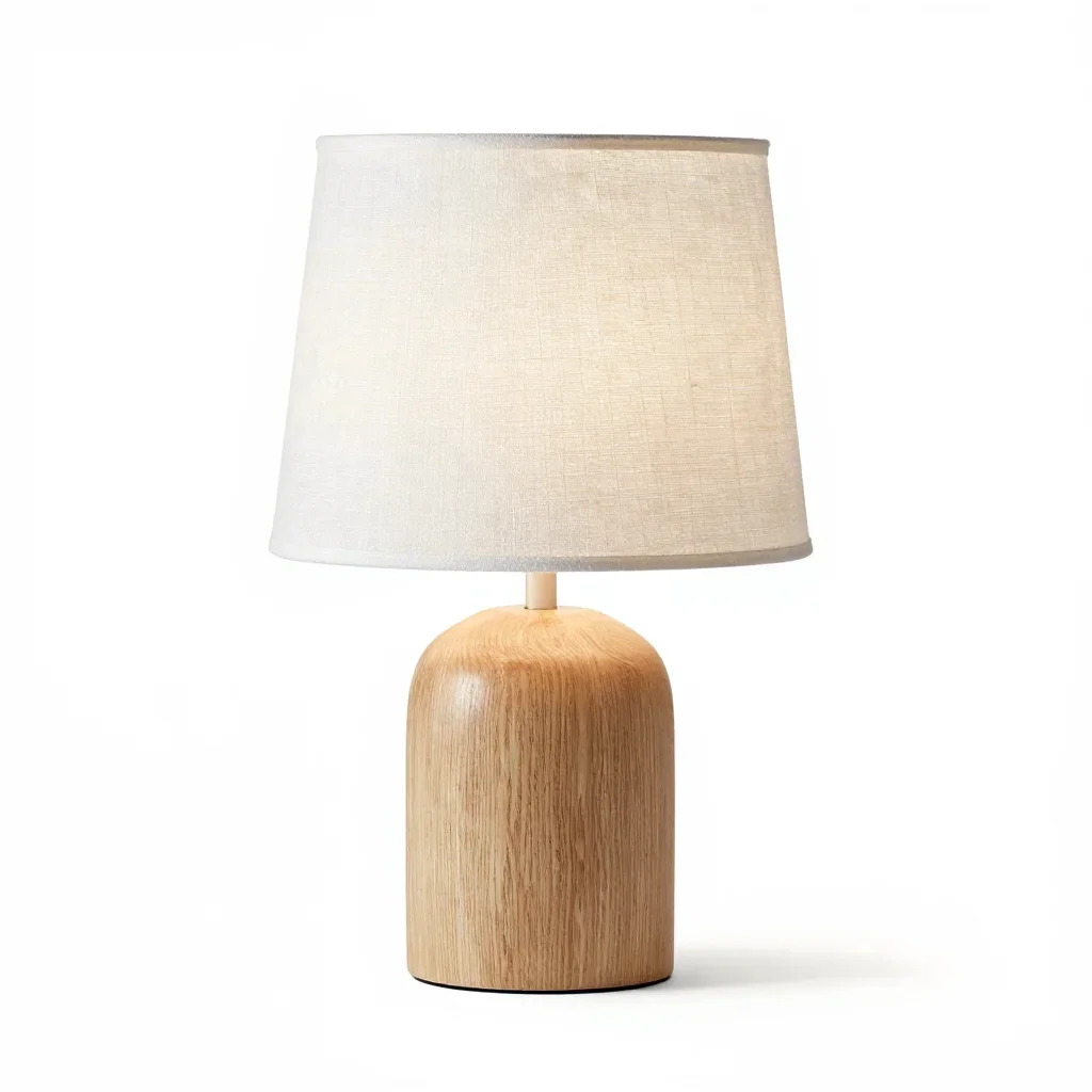 Scandinavian table lamp isolated on a white background