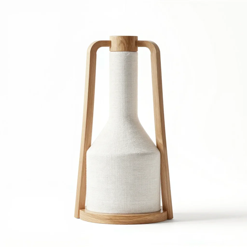 Industrial sculpture isolated on a white background
