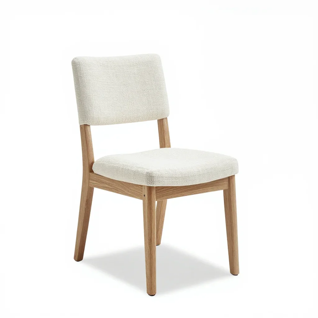 Boho dining chair isolated on a white background