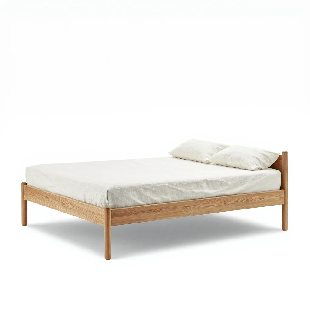 Coastal bed frame isolated on a white background