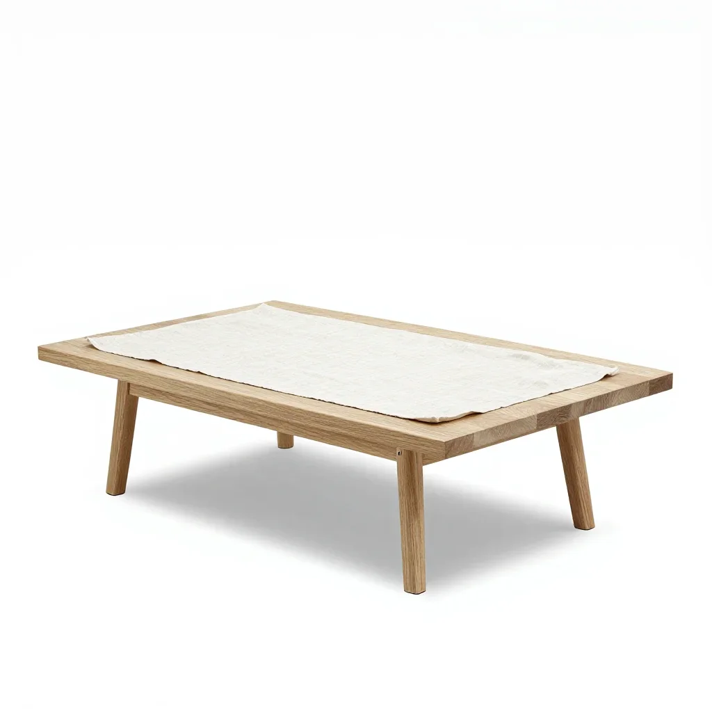 Coastal coffee table isolated on a white background