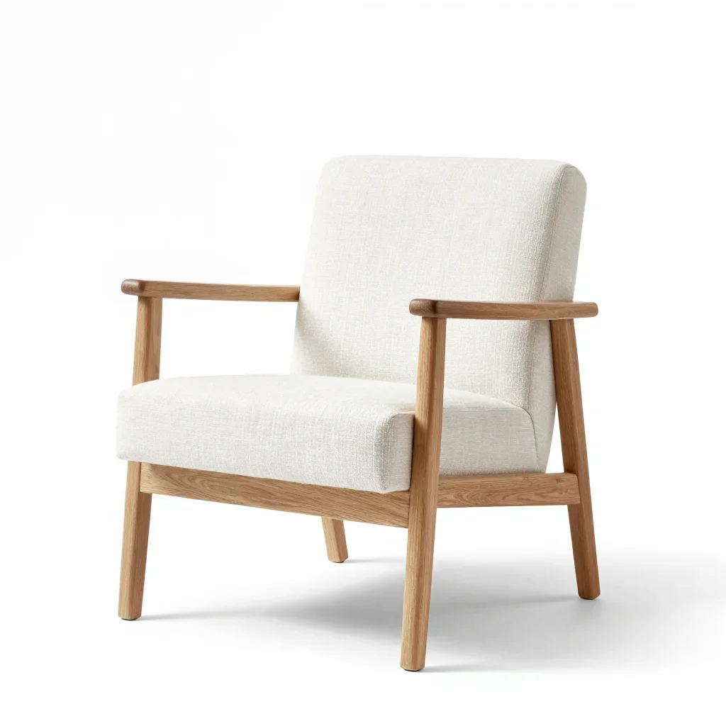 Contemporary armchair isolated on a white background