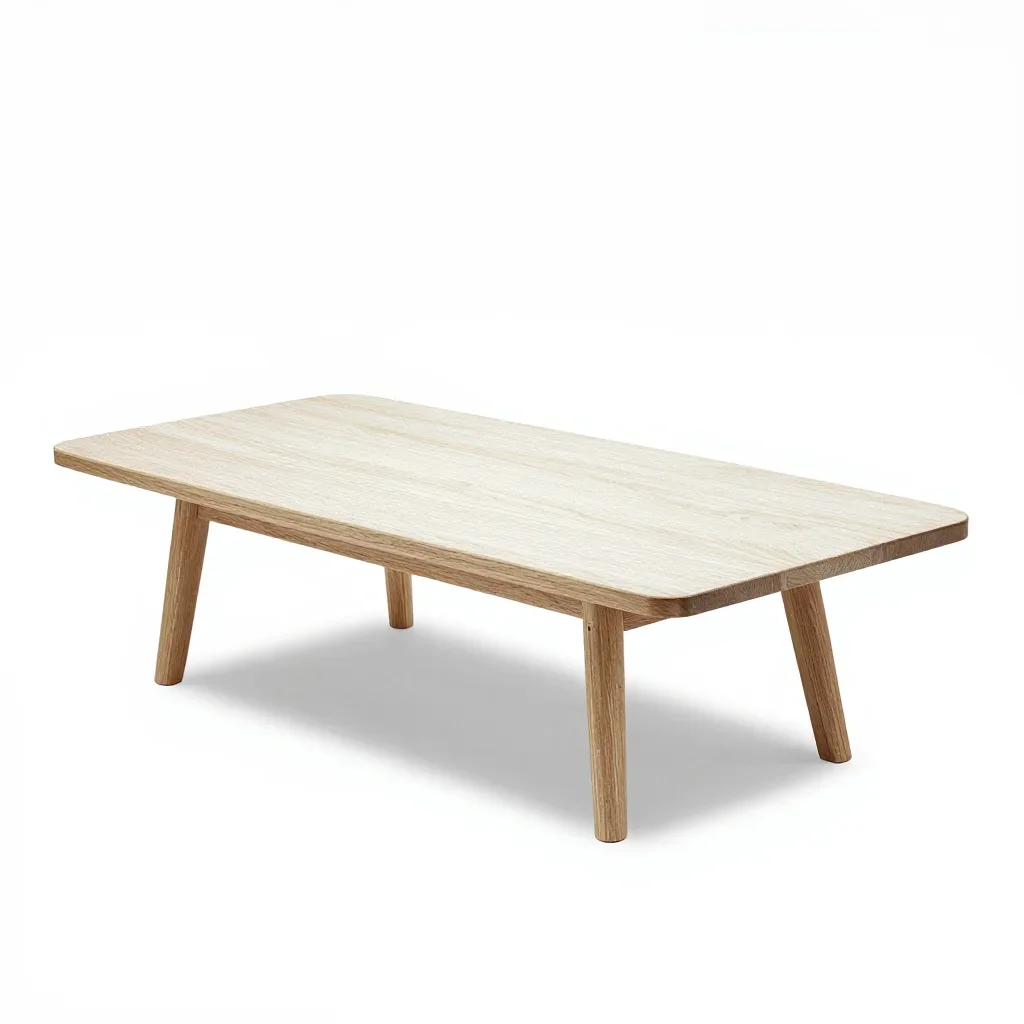 Contemporary coffee table isolated on a white background