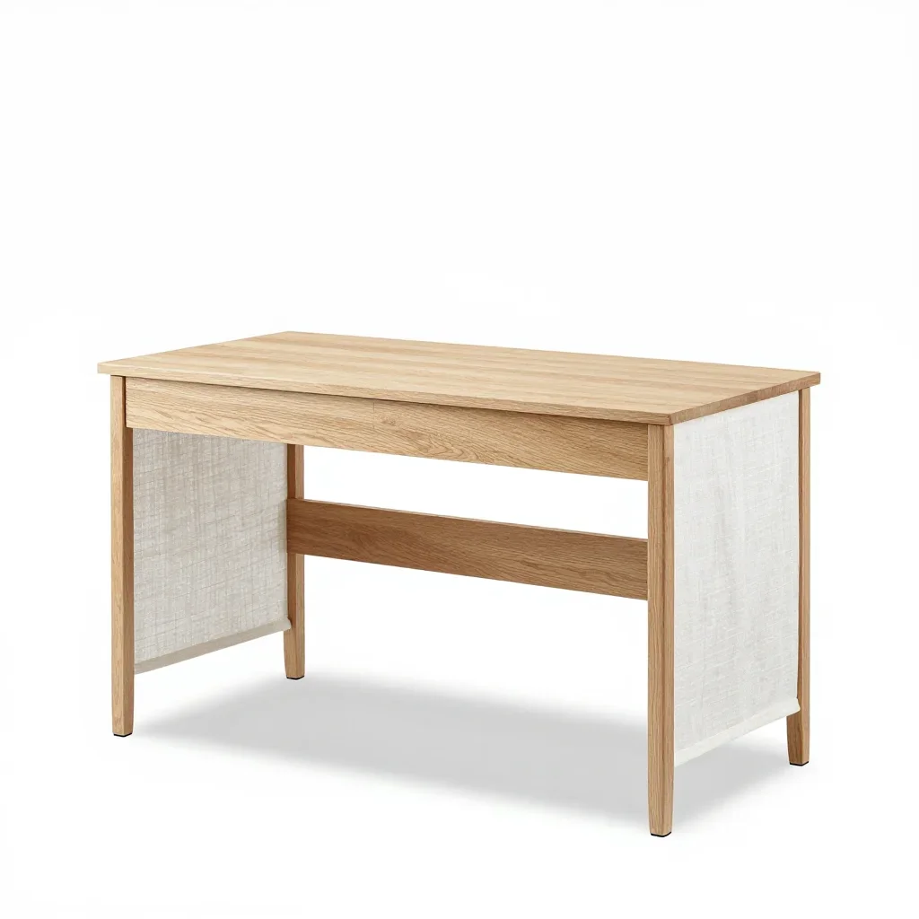 Contemporary desk isolated on a white background