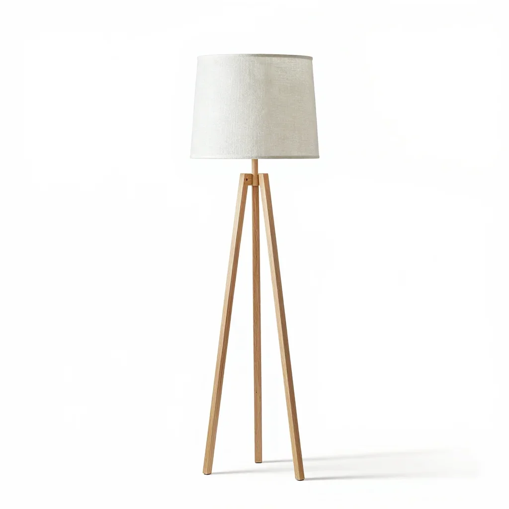 Contemporary floor lamp isolated on a white background