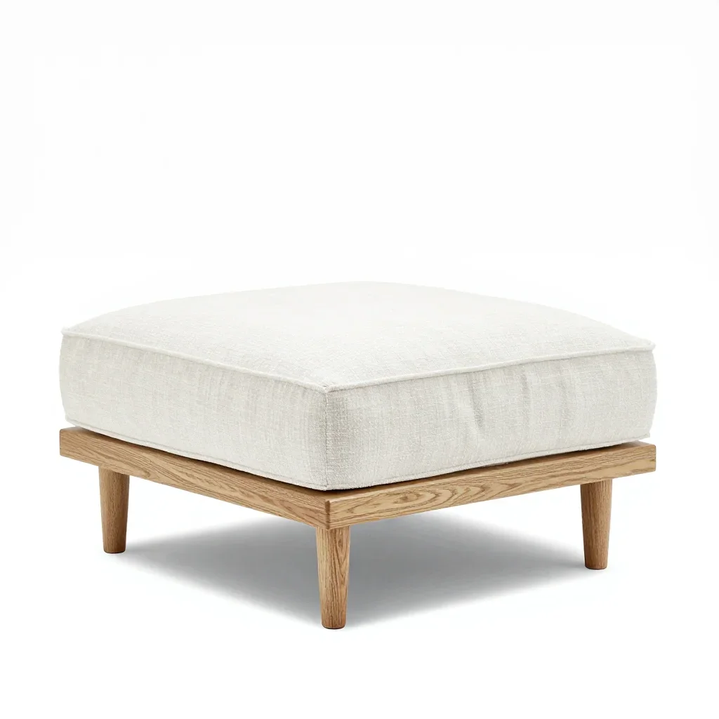 Contemporary ottoman isolated on a white background