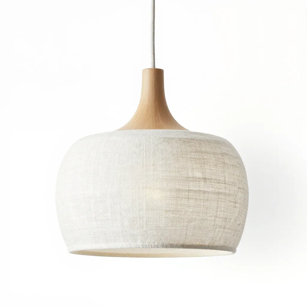 Contemporary pendant light isolated on a white background
