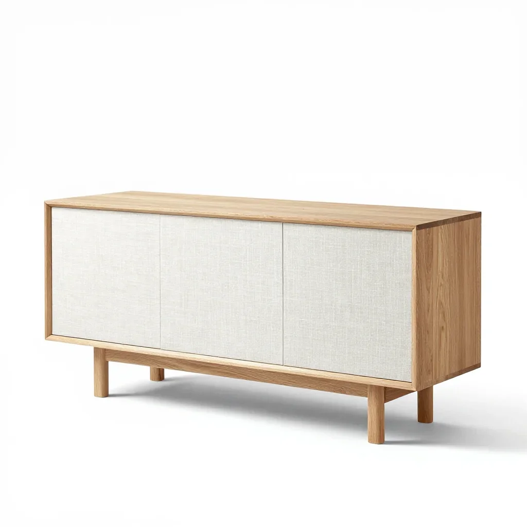 Contemporary sideboard isolated on a white background