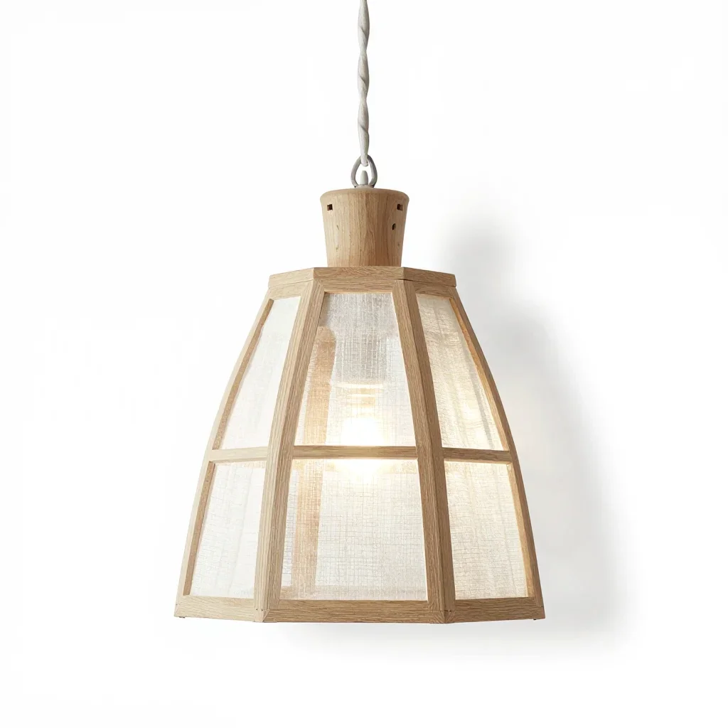 Farmhouse pendant light isolated on a white background