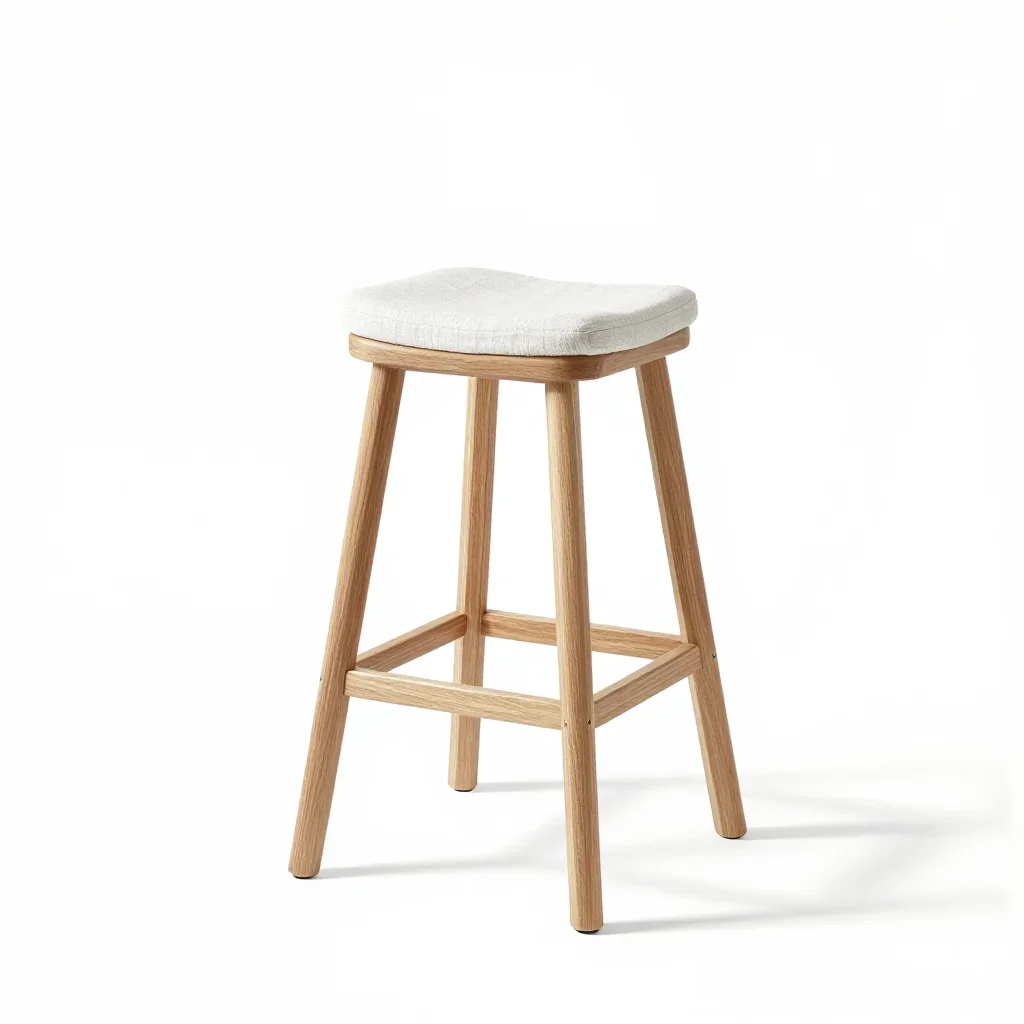 Minimalist bar stool isolated on a white background