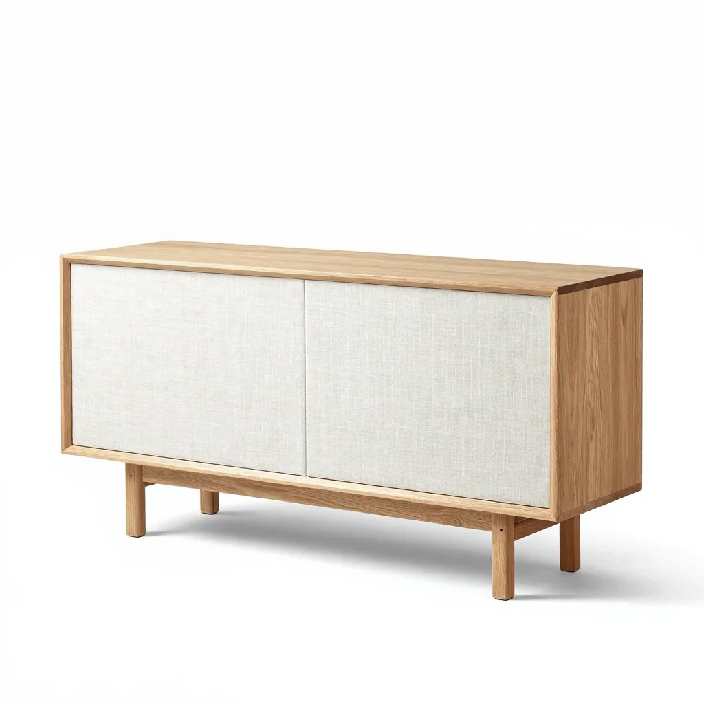 Scandinavian sideboard isolated on a white background