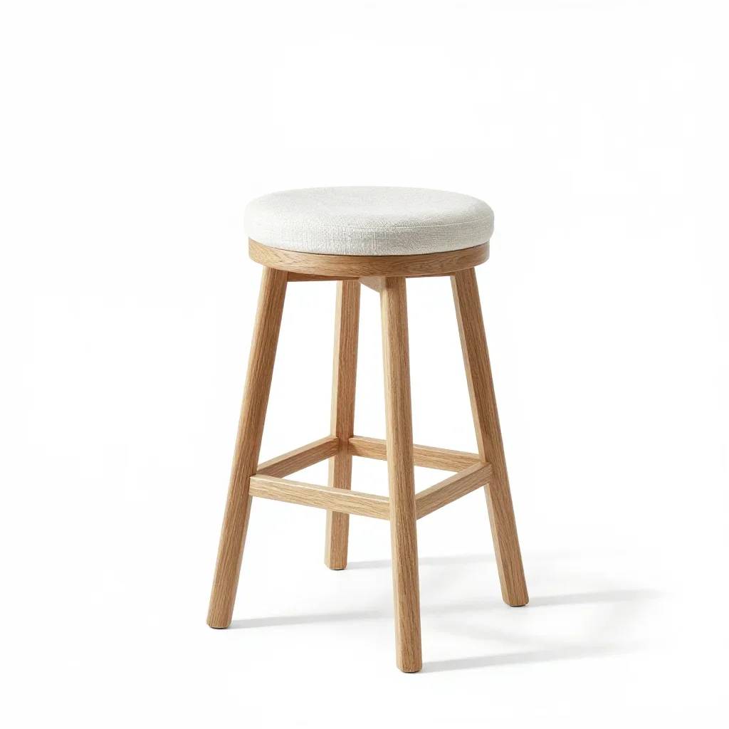 Art deco bar stool isolated on a white background