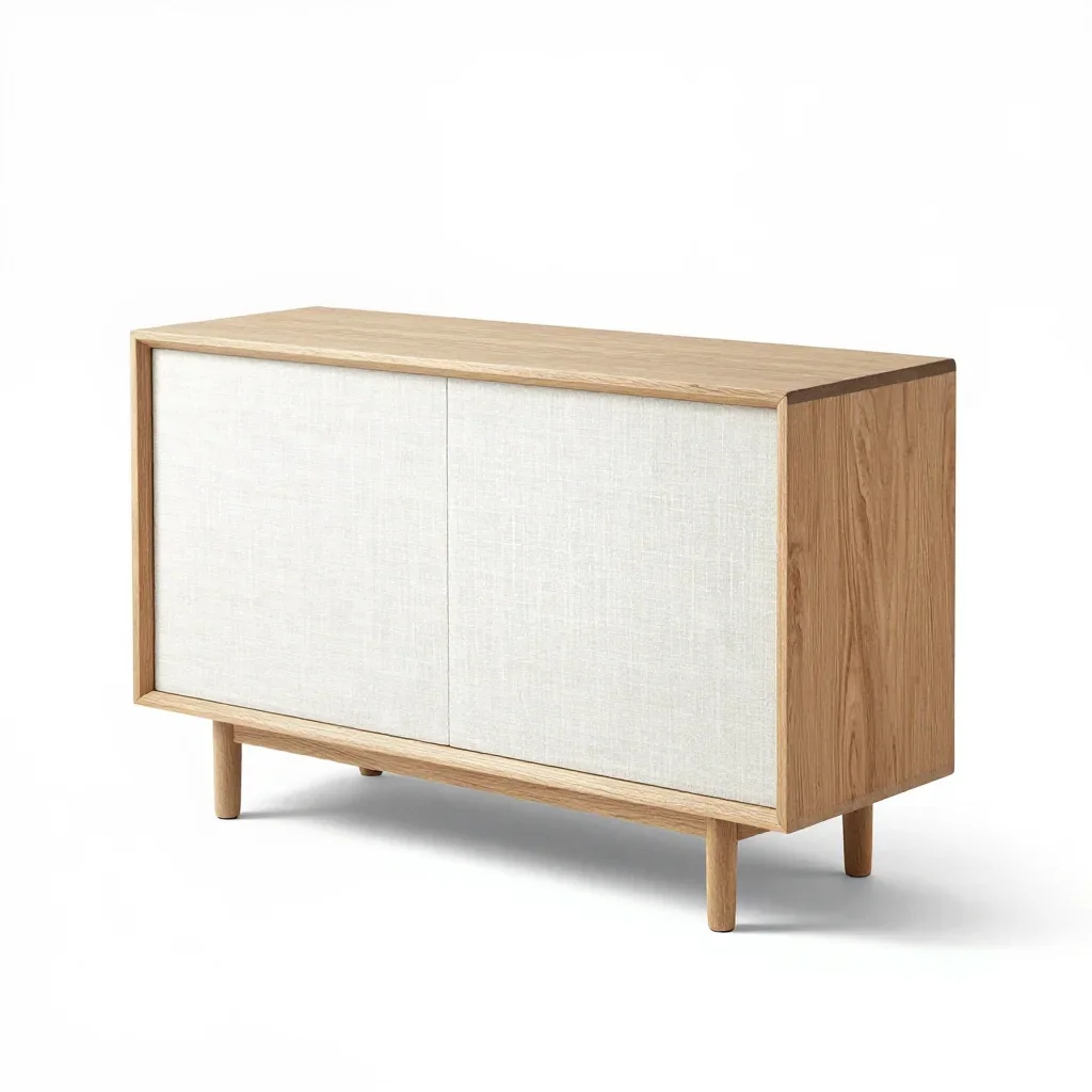 Art deco console table isolated on a white background