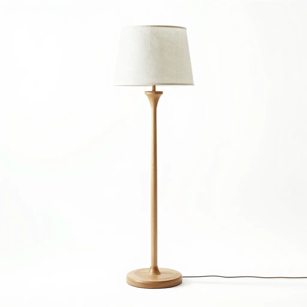 Art deco floor lamp isolated on a white background