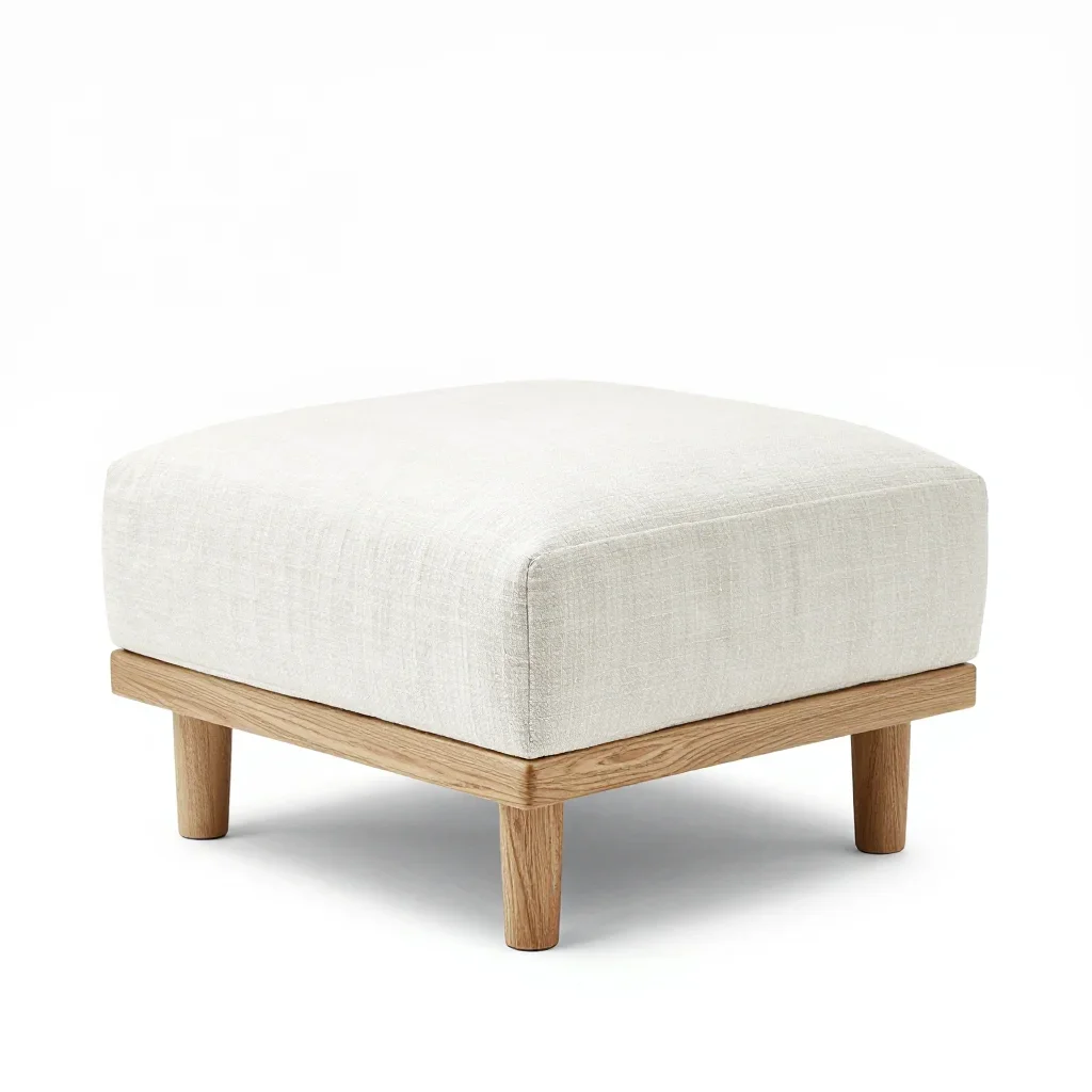 Art deco ottoman isolated on a white background