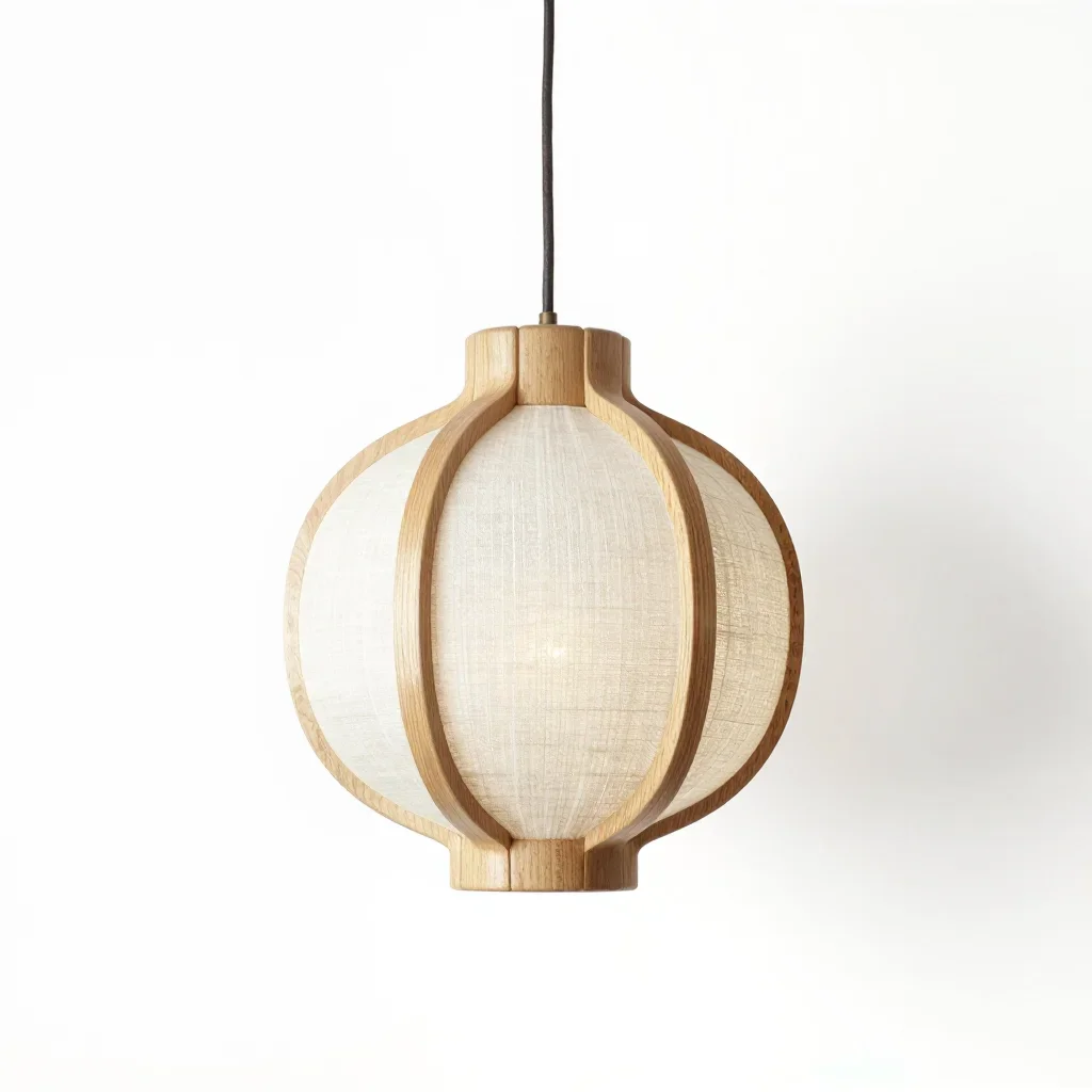 Art deco pendant light isolated on a white background