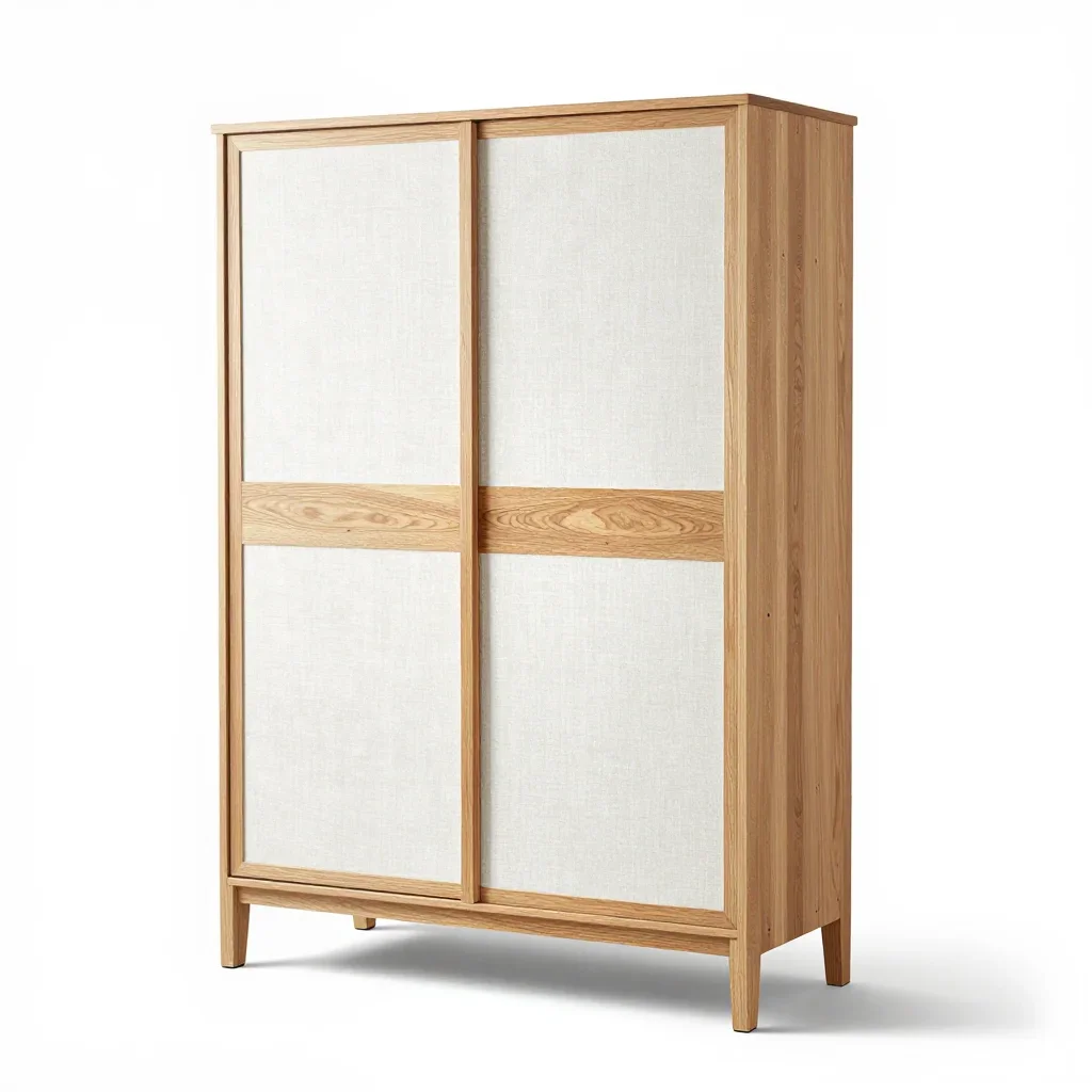 Art deco wardrobe isolated on a white background