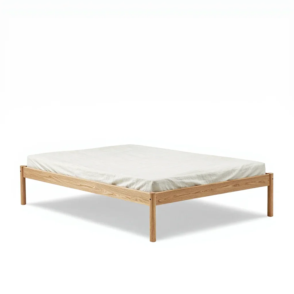 Industrial bed frame isolated on a white background