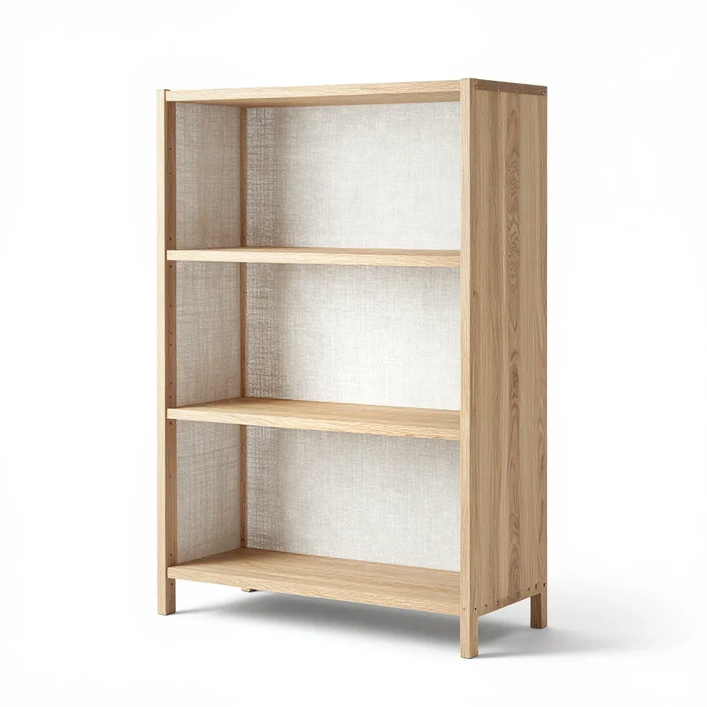 Industrial bookshelf isolated on a white background