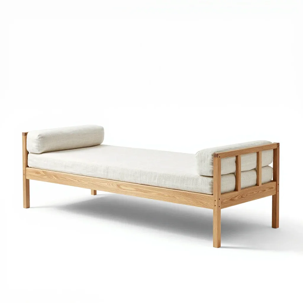 Industrial daybed isolated on a white background