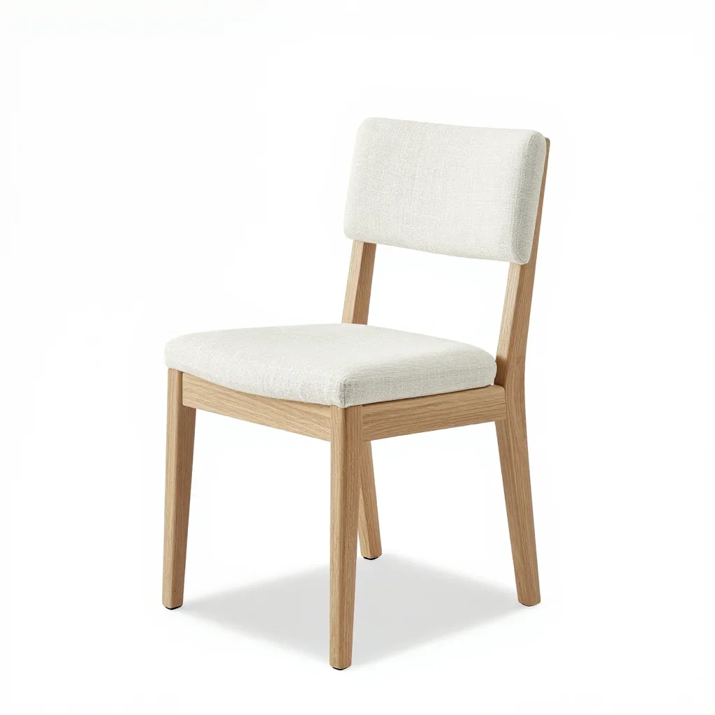 Industrial dining chair isolated on a white background