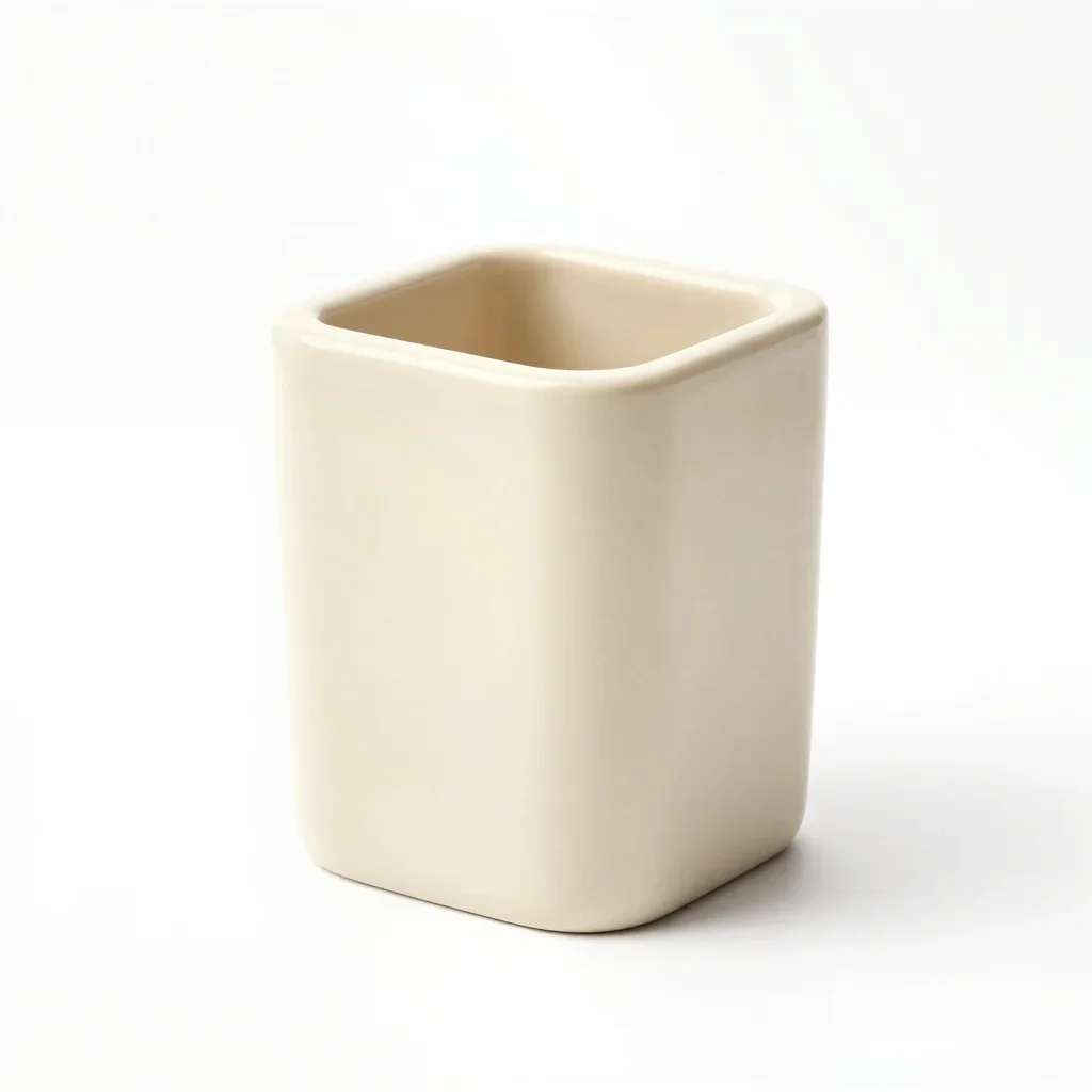 Chunky cute pen holder isolated on a white background